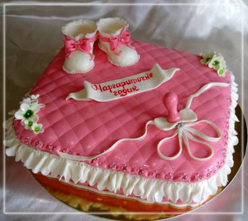 Оформление торта на 1 год девочке